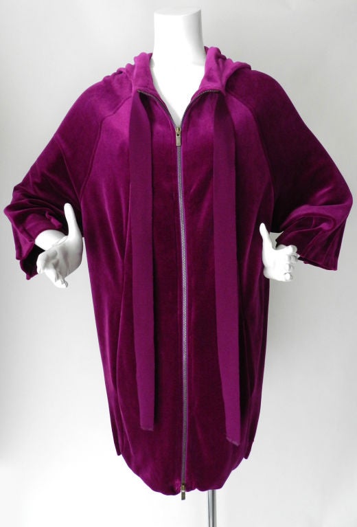 Sonia Rykiel Magenta Velour Jacket