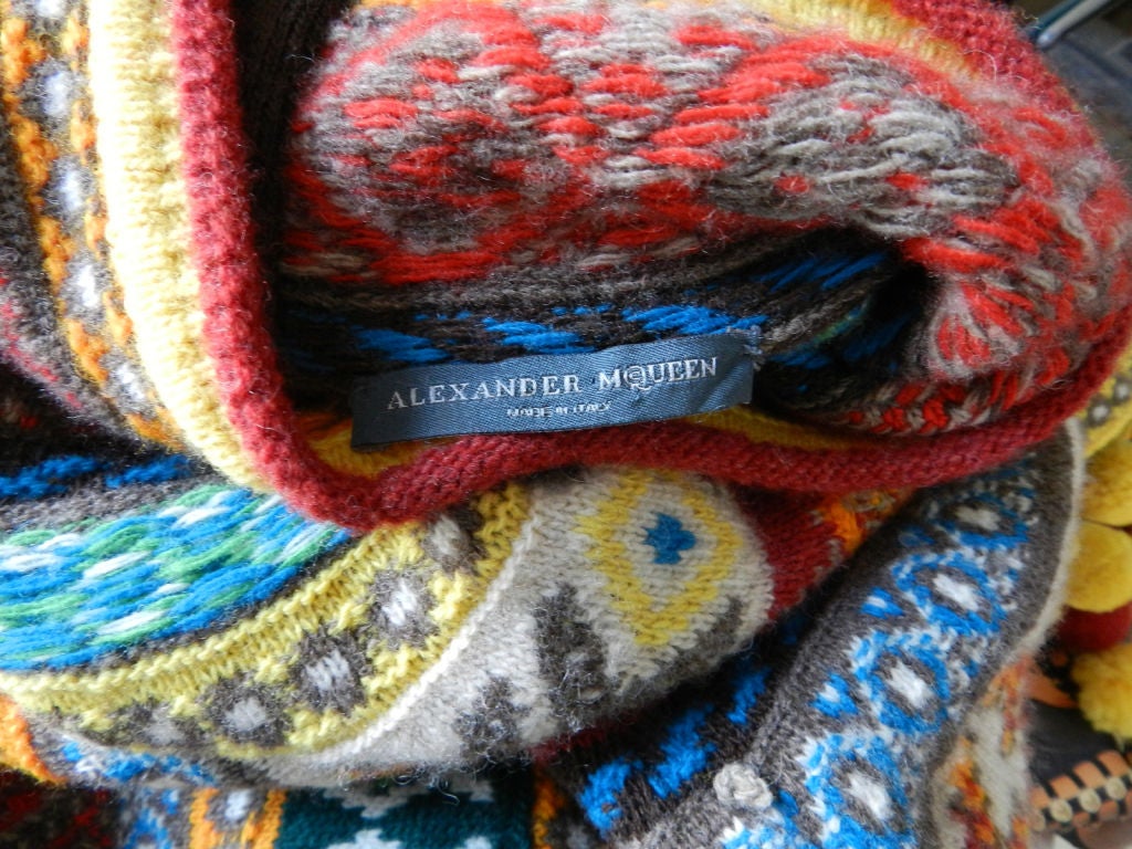 Alexander McQueen Fair Isle Knit Poncho 1