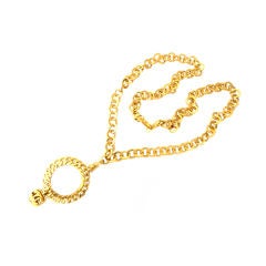 Chanel 1996 P Magnifying Glass Necklace