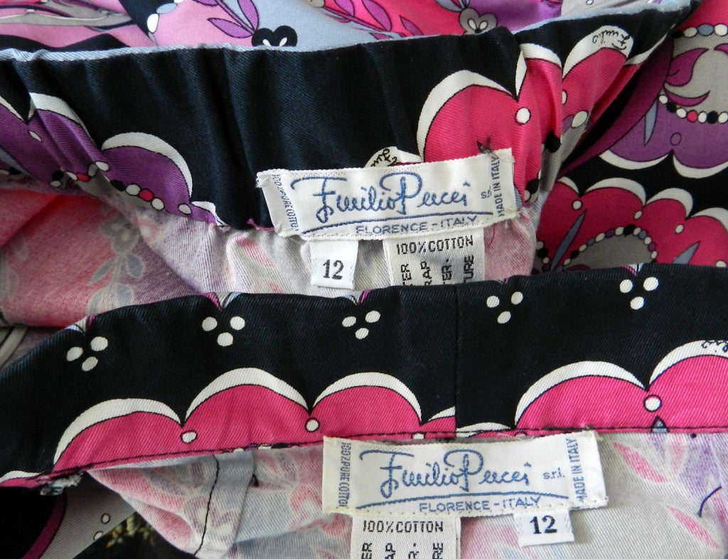 Vintage Emilio Pucci Purple Skirt Suit 2