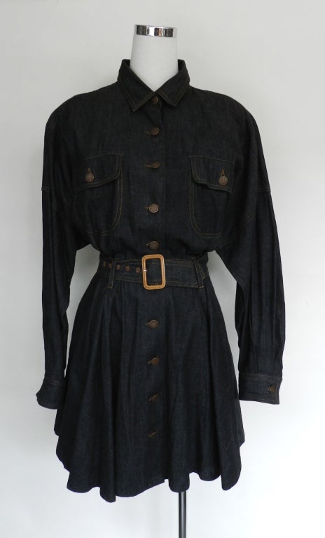 Norma Kamali Vintage Denim Dress