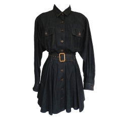 Norma Kamali Vintage Denim Dress