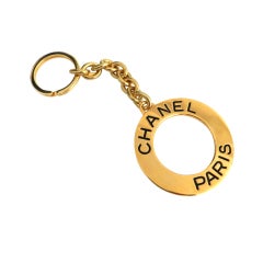 Vintage Chanel 93A Logo Keychain