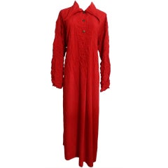 Issey Miyake Red Long Dress
