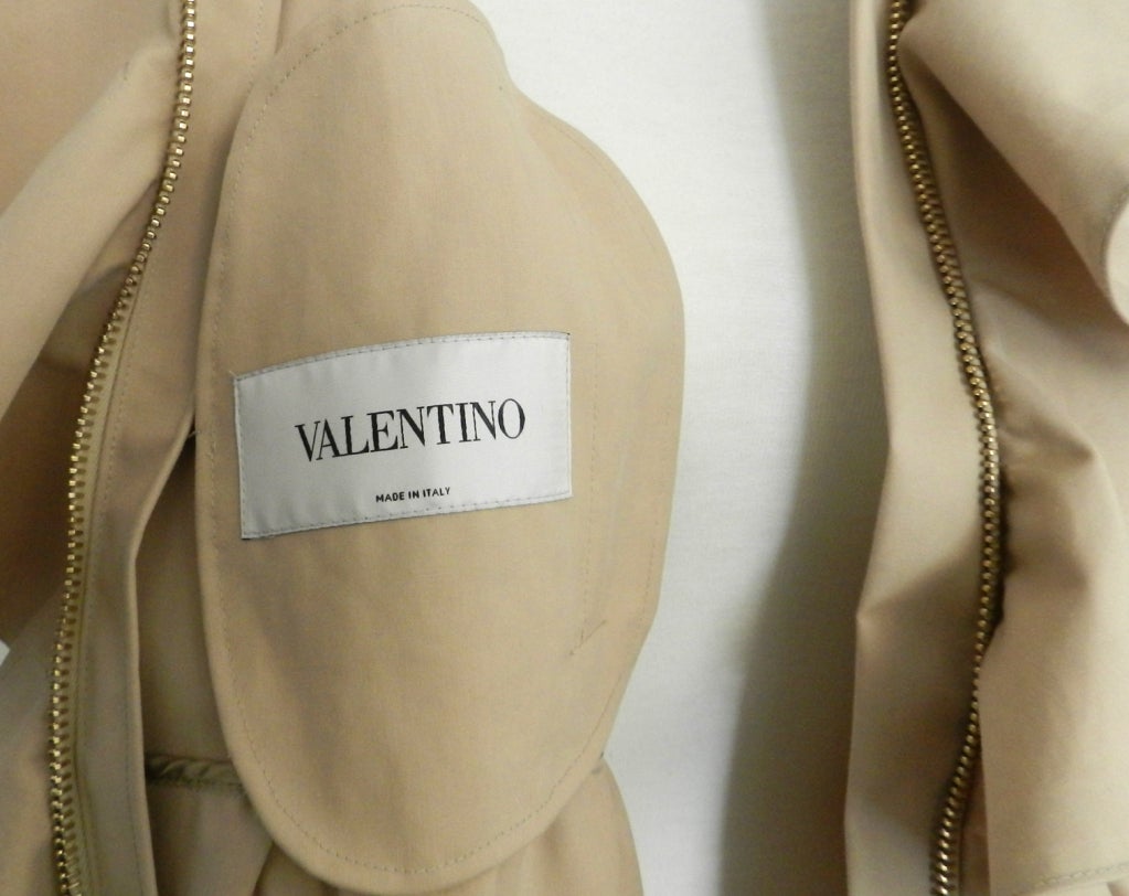 Valentino Beige Ruffle Jacket 1