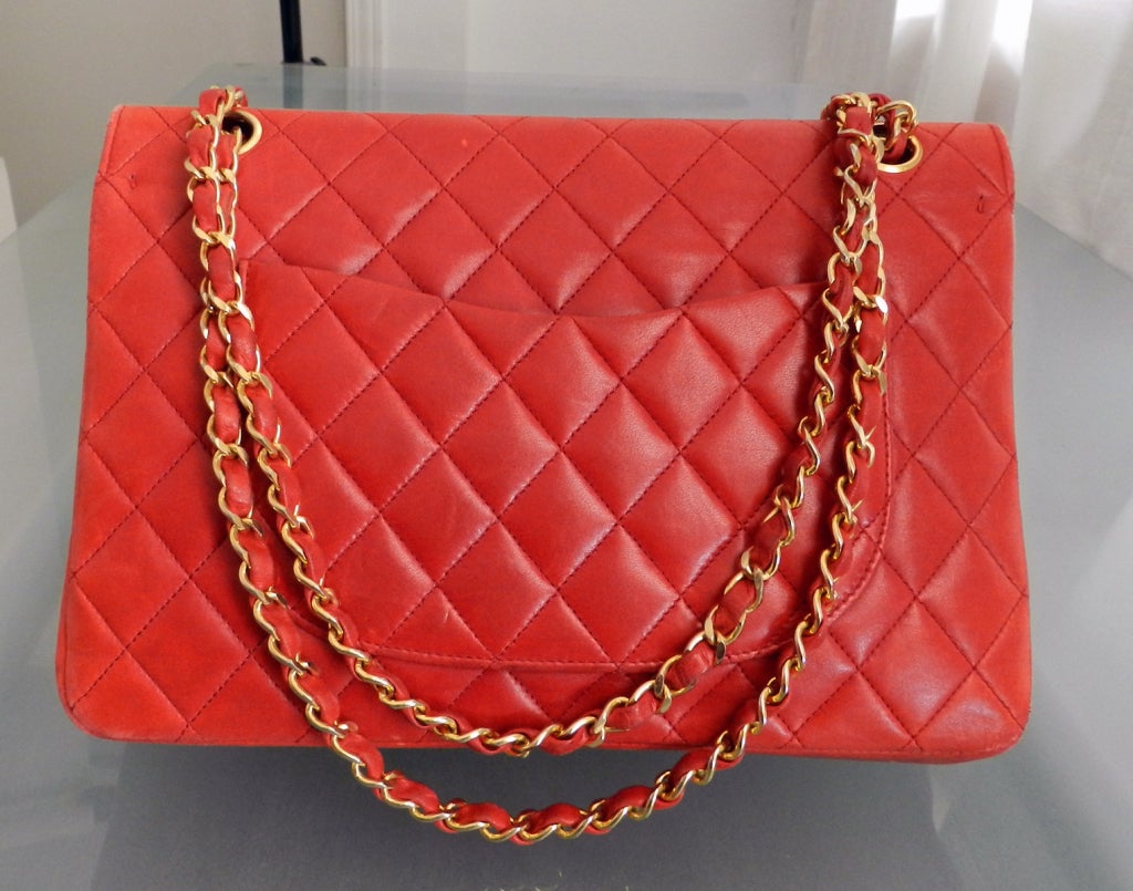 Women's Chanel Vintage Red Quilt Purse