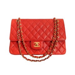 Chanel Vintage Red Quilt Purse
