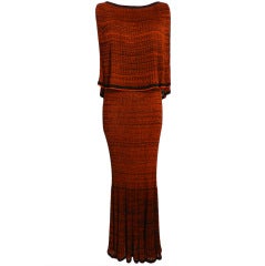 Missoni Red Knit Column Dress