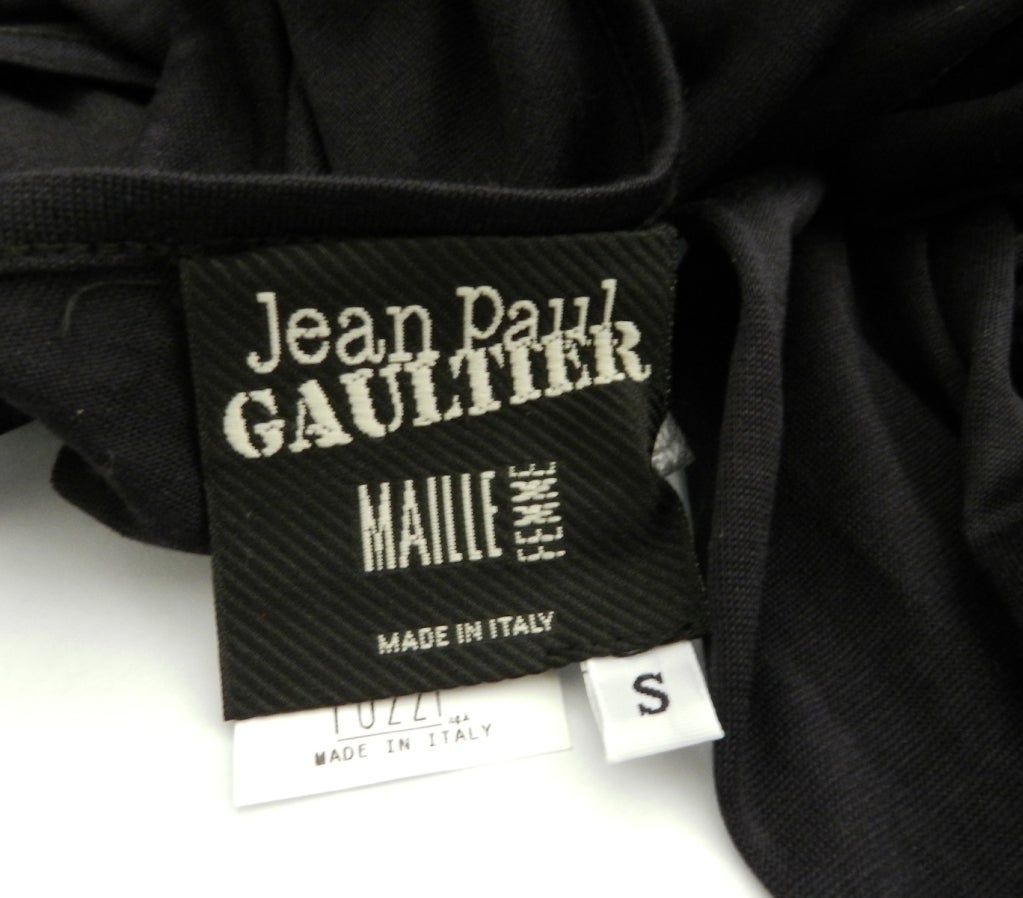 Jean Paul Gaultier Black Silk Dress 1