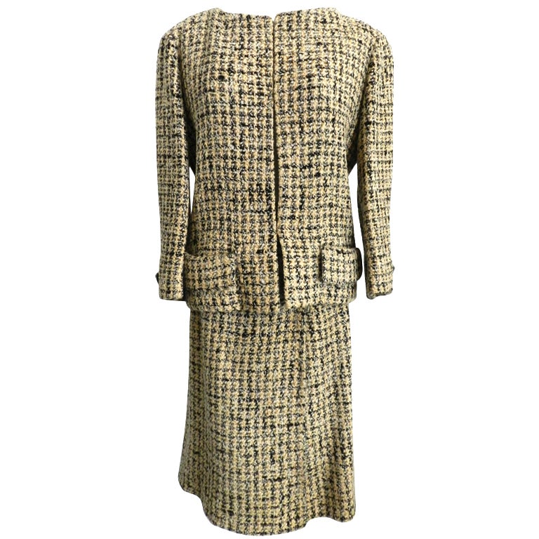 Yves Saint Laurent 1960's Tweed Skirt Suit at 1stdibs
