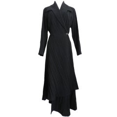 Atsuro Tayama Black Avant Garde Wool Coat