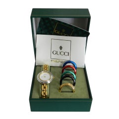Gucci Retro Link Watch with Bezels