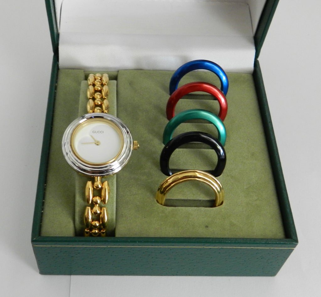 gucci vintage bezel watch