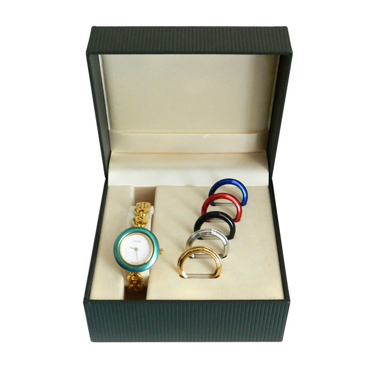 Gucci Link Watch with Bezels