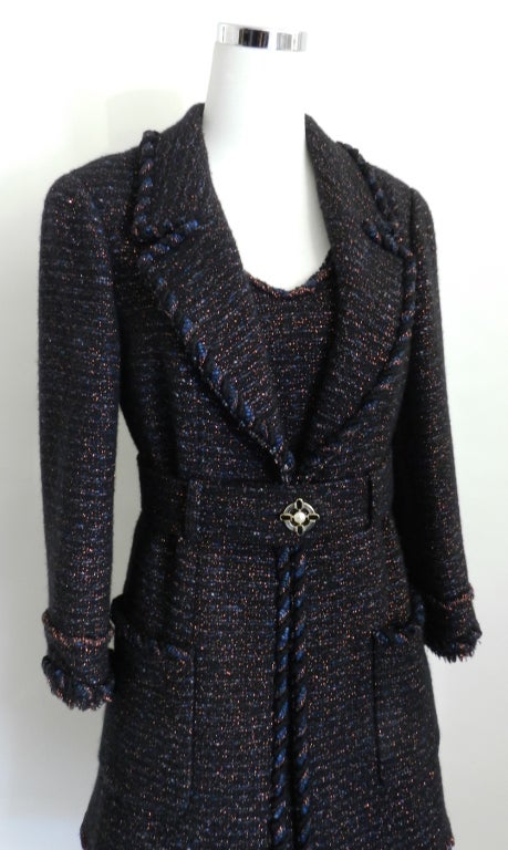 Chanel 07A Tweed Dress and Jacket Suit 2