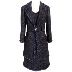 Chanel 07A Tweed Dress and Jacket Suit