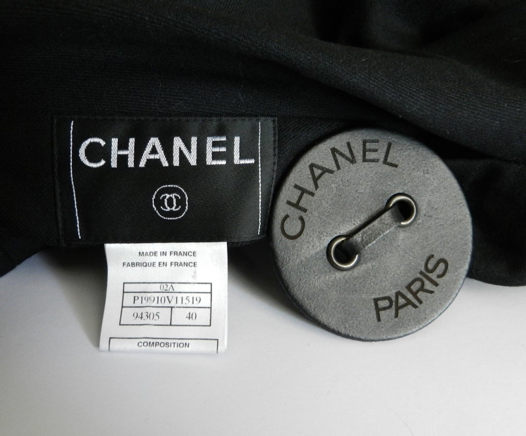 Chanel 02A Black suit with Large Buttons 1