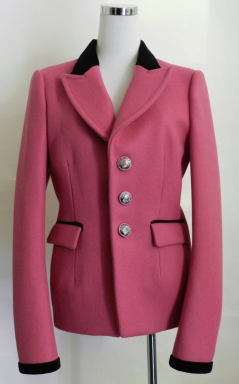 Balenciaga 07A Pink Wool Jacket at 1stDibs