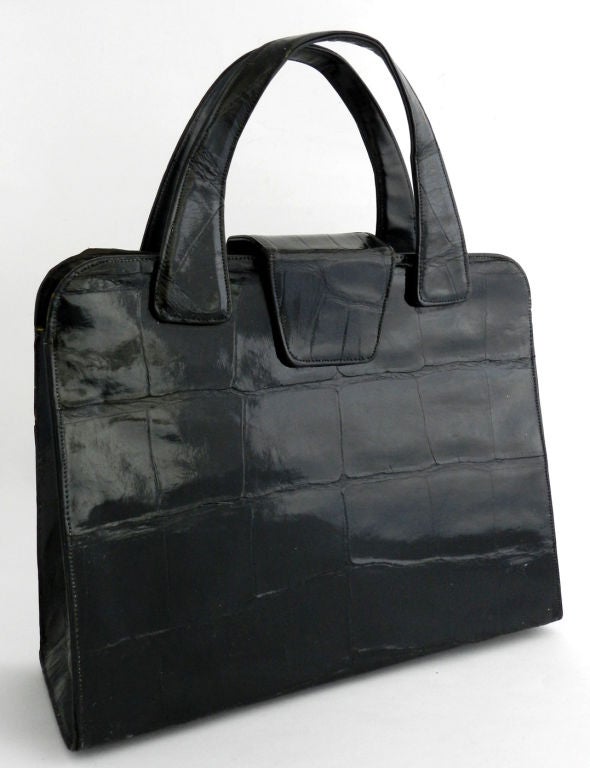 Bellestone 1950's Black Alligator Purse