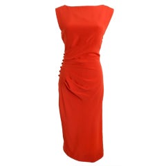 Pierre Balmain Melon Silk Dress