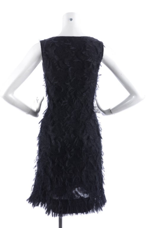 Women's Chanel 09A Black Mohair Dress and Shawl