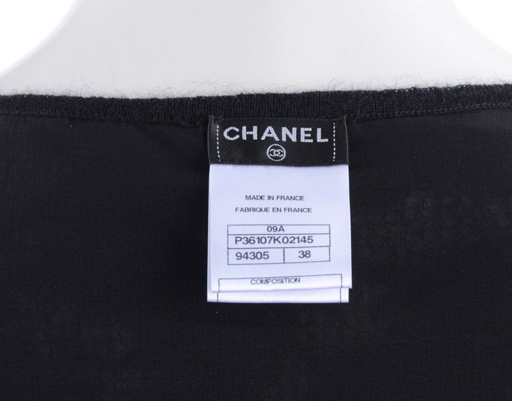 Chanel 09A Black Mohair Dress and Shawl 2