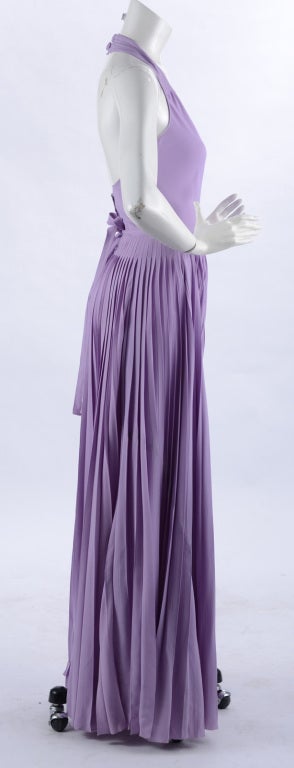 Givenchy 1970's Vintage Purple Dress