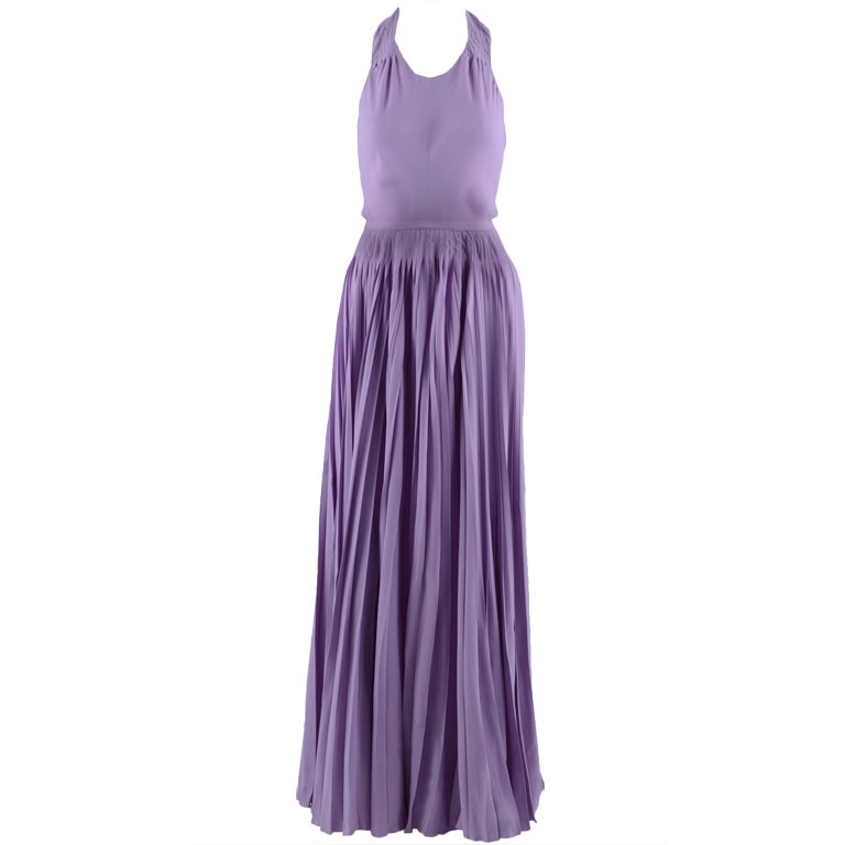 Givenchy 1970's Vintage Purple Dress at 1stdibs