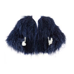 Pierre Balmain Ostrich Fur Jacket at 1stDibs