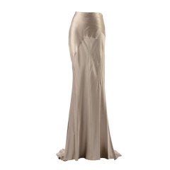Carolina Herrera Beige Satin Evening Skirt Carolina Herrera Beige Satin Evening Skirt
