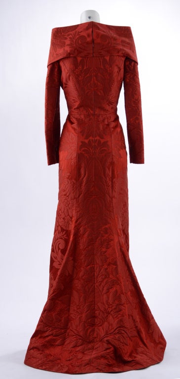 Oscar de la Renta Red Gown For Sale 1