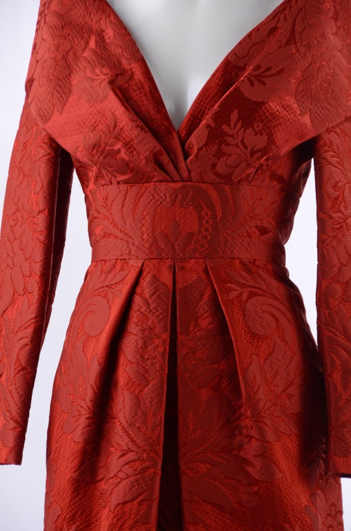 Oscar de la Renta Red Gown For Sale 2