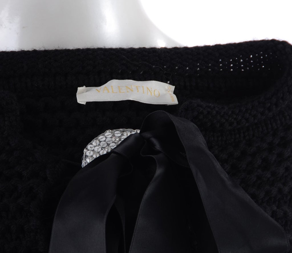 Valentino Black Knit Sweater 1
