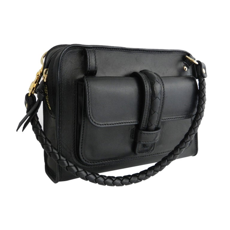 Bottega Veneta Small Black Wristlet Bag at 1stdibs