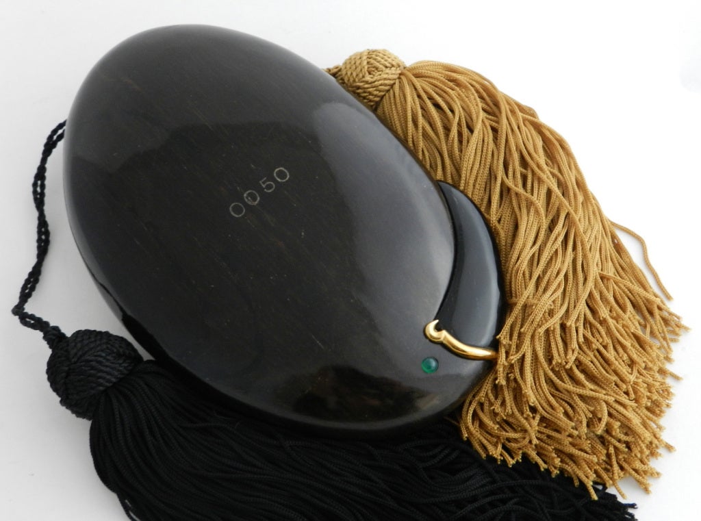 Emanuele Pantanella 18K Emerald Onyx Minaudiere In Excellent Condition In Toronto, ON