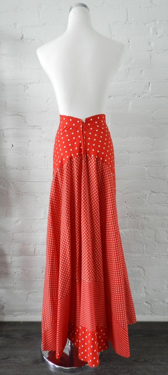 Mary Quant Vintage 1970's Red Skirt 1