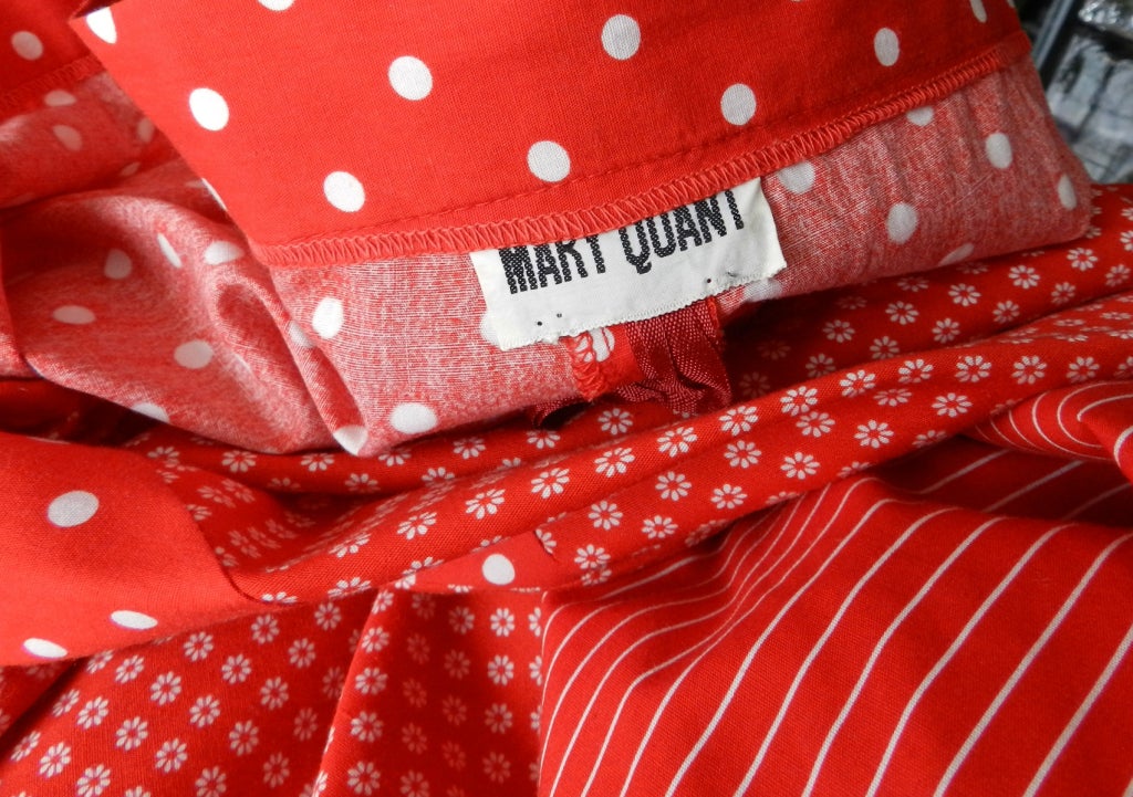 Mary Quant Vintage 1970's Red Skirt 3