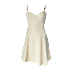 Gianni Versace couture vintage ivory corset dress