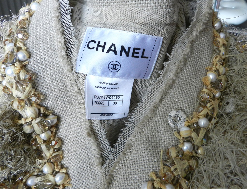 Chanel 2010 Spring Ad Campaign Linen Jacket For Sale 4