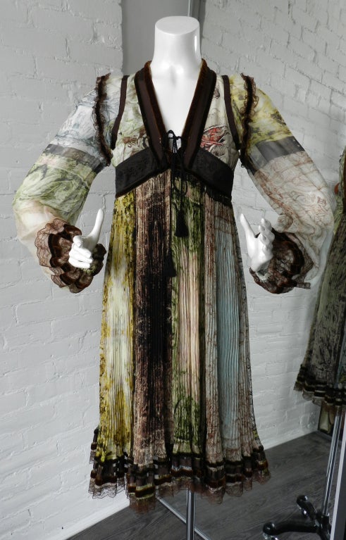 Jean paul Gaultier Femme Sheer Empire Dress