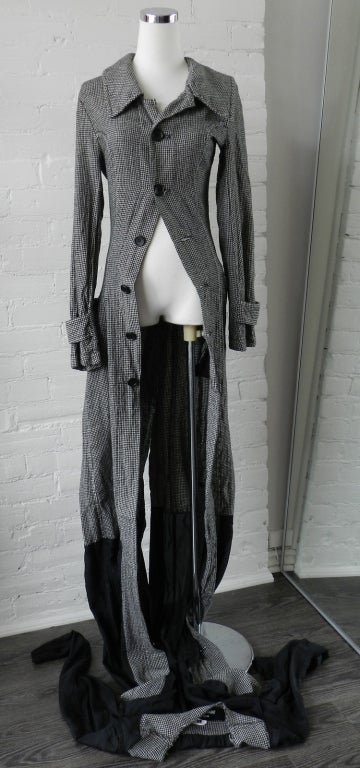 Junya Watanabe Comme des Garcons 2007 F Houndstooth Coat In Excellent Condition In Toronto, ON