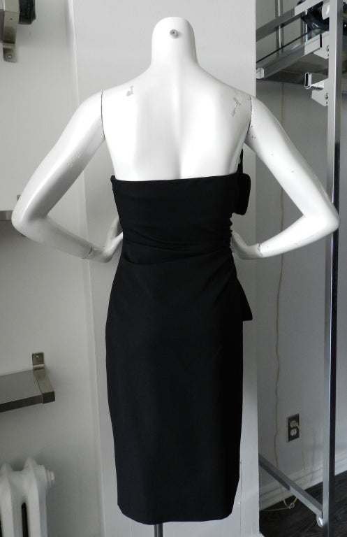 Valentino Little Black Strapless Dress 1