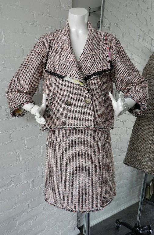 Chanel 2011 P Pink Runway Skirt Suit