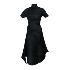 Issey Miyake Black Pleated Skirt & Top
