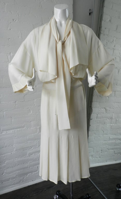 Chloe Vintage 1980's Ivory Silk dress
