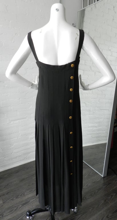 Women's Chanel 1989/1990 Vintage Black Silk Dress & Shawl
