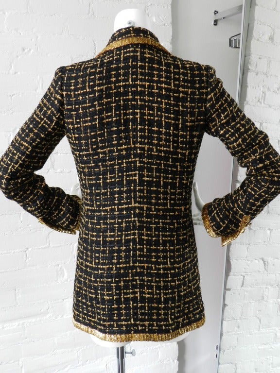 Chanel 2007 Resort Gold Tweed Jacket 1