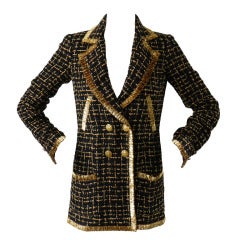 Chanel 2007 Resort Gold Tweed Jacket