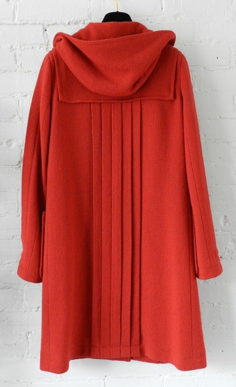 Women's Chanel 06A Red Boucle Wool Coat