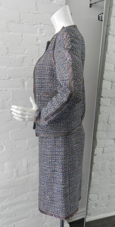 Chanel Spring 2011 Swarovski Crystal Skirt Suit In Excellent Condition In Toronto, ON